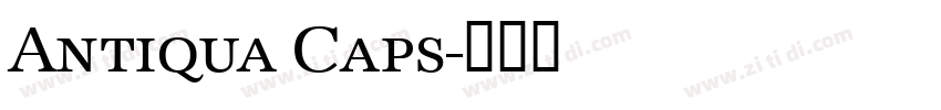 Antiqua Caps字体转换